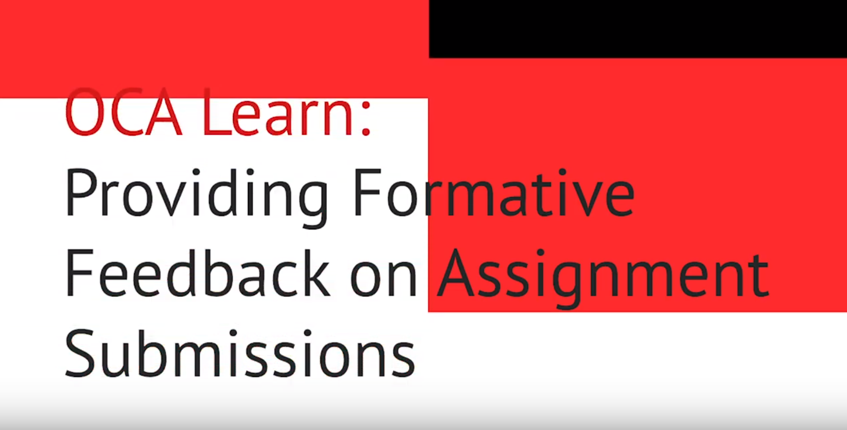 Formative Feedback title card